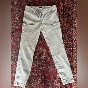 LOFT Light Green/Gray Cargo Pants M